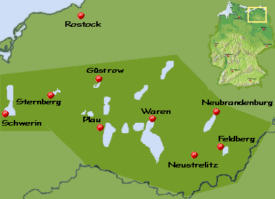 Karte Mecklenburgische Seenplatte Karte Mecklenburgische Seenplatte